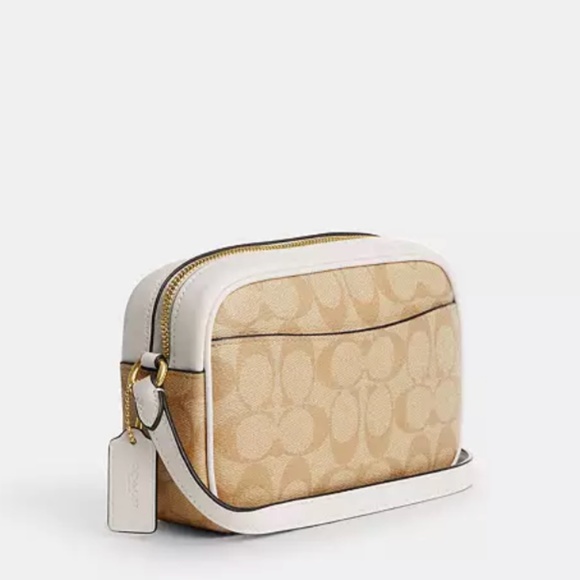 New💕Coach Mini Jamie Camera Bag In Signature Canvas With Heart Print - Picture 2 of 5